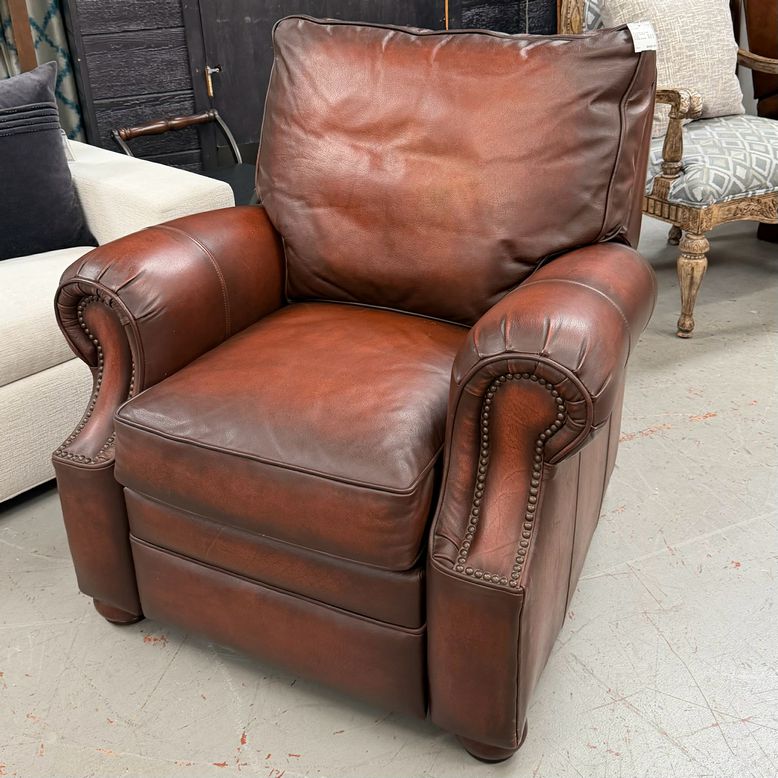 Bernhardt Van Gough Leather Recliner 36x44x38