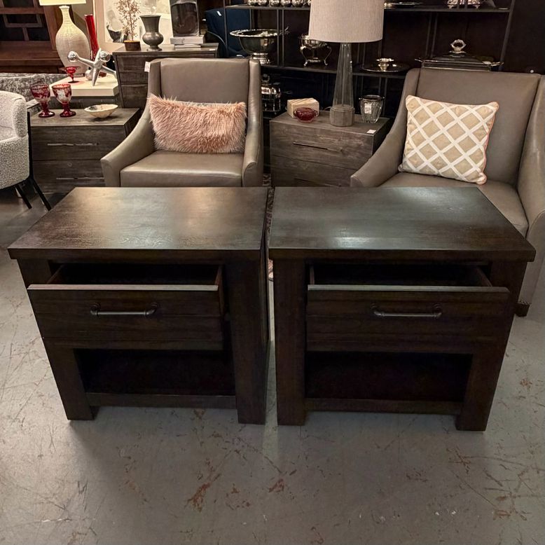 PAIR Samuel Lawrence 1-Drw Nightstands 27x16x27