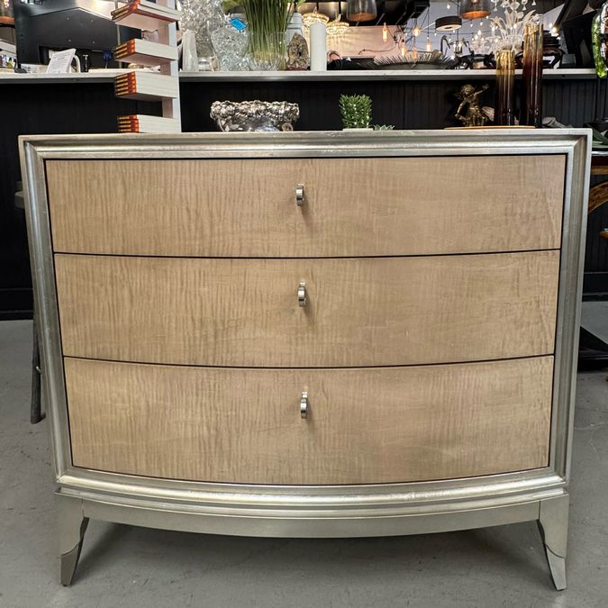 PAIR Caracole Rise & Shine 3-Drw Nightstands 36x18x32.25