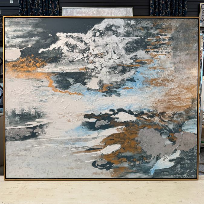 Uttermost 36058 Stormy Seas Hand Painted on Canvas 61x51