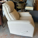 Barcalounger Swivel Recliner Faux Leather Glider 29x38x42