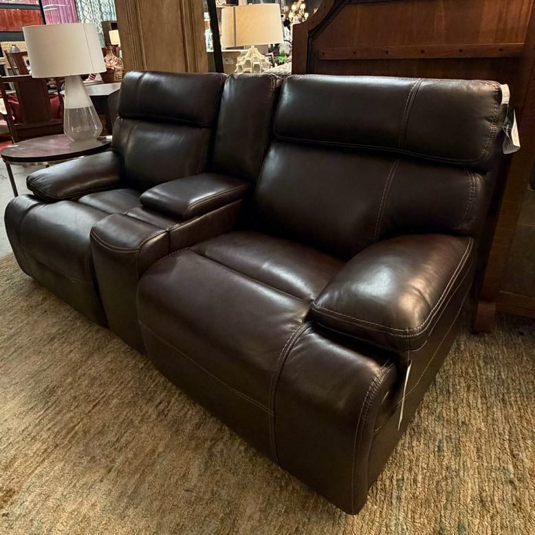 Havertys Denver Reclining Sofa W/Center Console 78x42x40 NEW