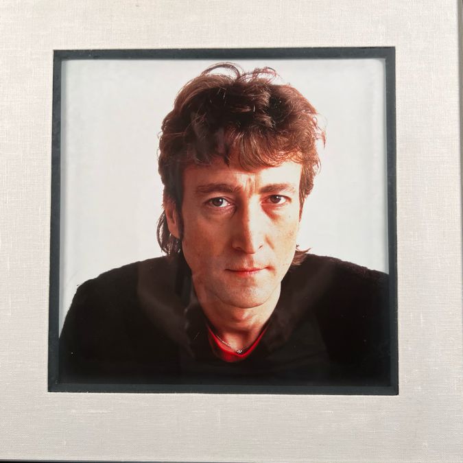 SET/3 John Lennon Memorabilia: Photo-.13'H; Art-16'H; Poem-26'H