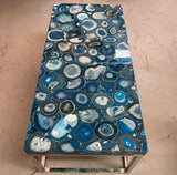 Phillips Collection Blue Agate in Silver Blue 48x22x17