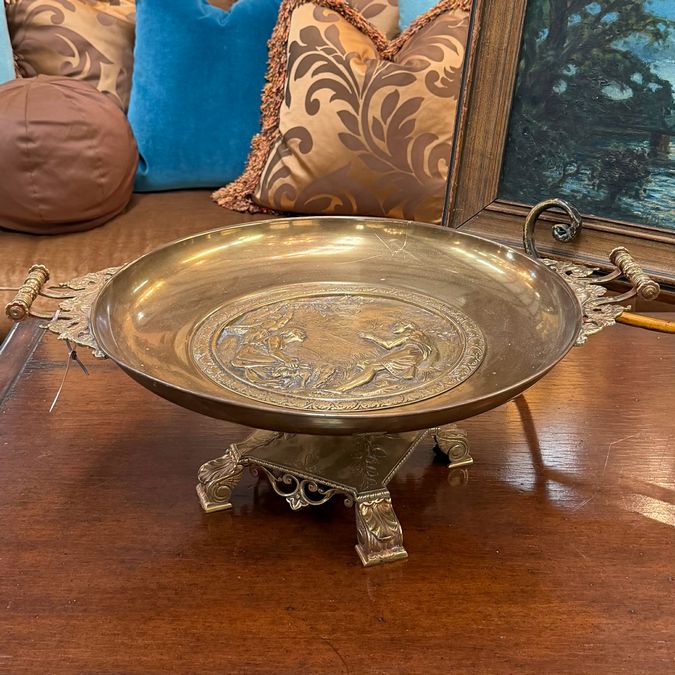 Vintage Brass Tazza 22.5x17x8.5