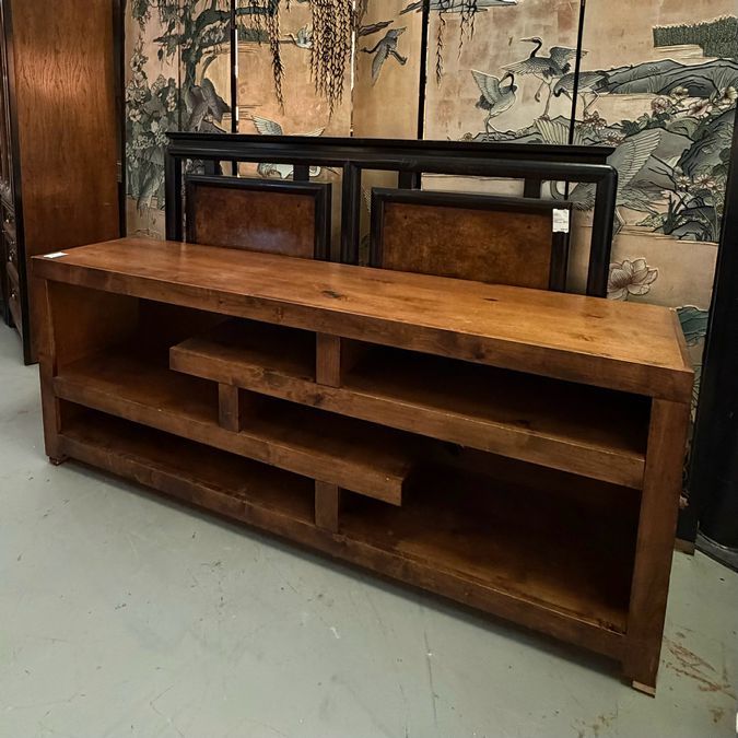 Modern Wood Console Shelf 71.5x16.5x27.5