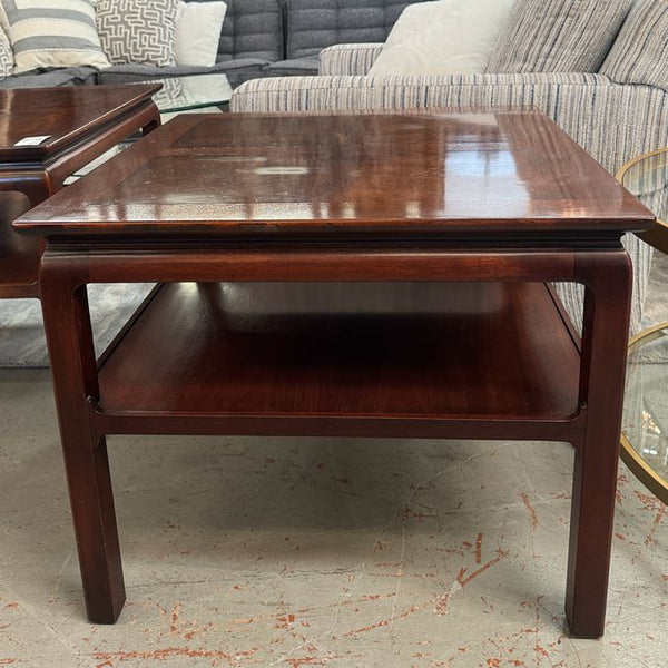 Vintage Heritage Henredon End/Side Table W/Shelf 27x27x22