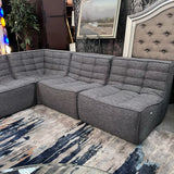 Sally Lynn Home 5-Pc Lounging Sectional 99Lx99Lx34Dx29.5H