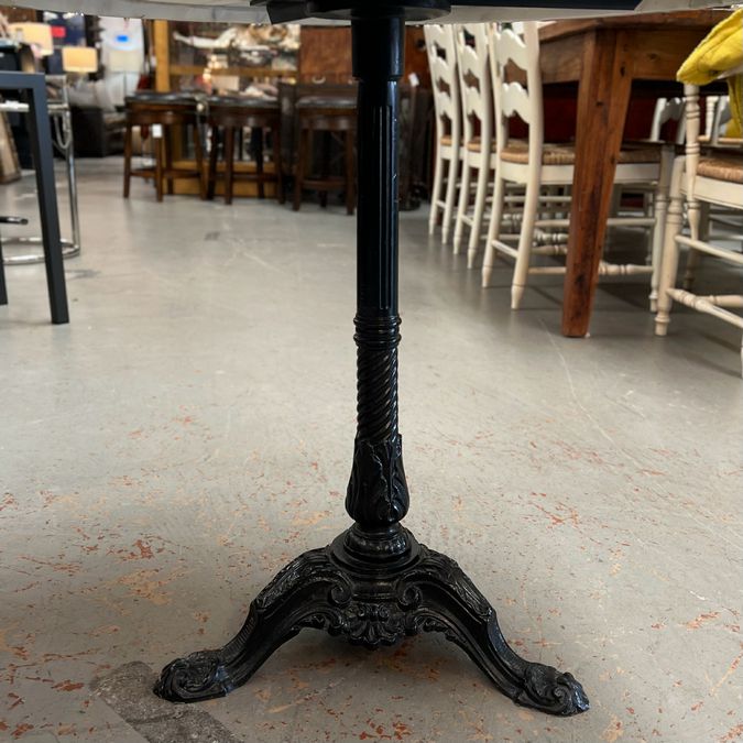 Marble Top Cafe Table by Woodard 33x33x27
