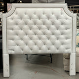 Vanguard Michael Weiss Bowers Time Out White Leather Headboard W/Metal Frame 67x