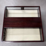 Michael Weiss for Vanguard Modern Walnut & Glass Coffee Table 43x43x18