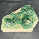 Stone W/Green Flourite Specimen 8.5x9.5x3.25