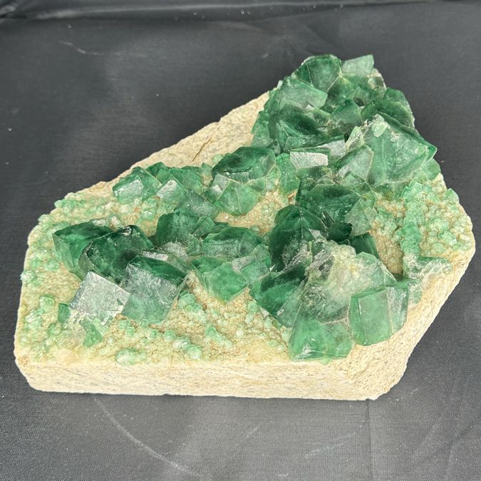 Stone W/Green Flourite Specimen 8.5x9.5x3.25