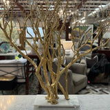 Original Gold Manzanita Branch Sculpture by S.Blake 40Lx13Dx47H