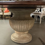 Vintage Swaim 10' Distressed Wood Top/Double Urn Base Dining Table