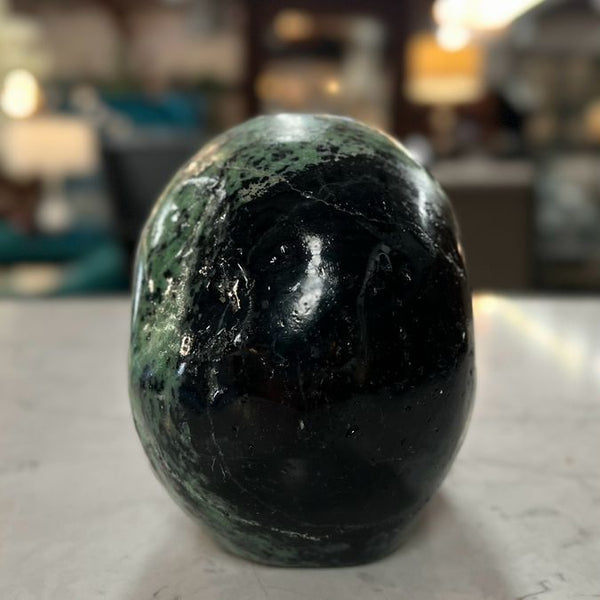 8.1 Lbs Ruby Zosite Skull Sculpture 5.25"H