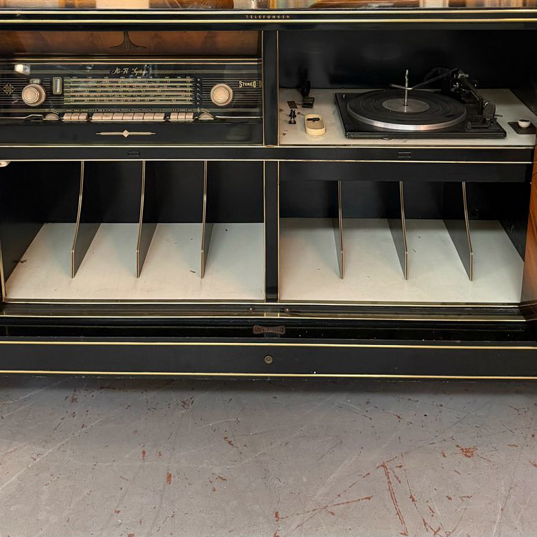 1960 Telefunken Aristokrat 7036WK German Hi-Fi Console (non-working) 80x19x38