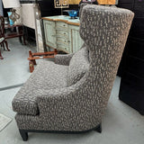 Custom Bernhardt Upholstered Lee Jofa Modern Fabric Wingback Chair 32x37x46.5 NE