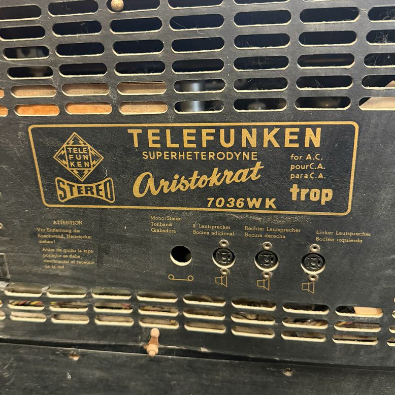 1960 Telefunken Aristokrat 7036WK German Hi-Fi Console (non-working) 80x19x38