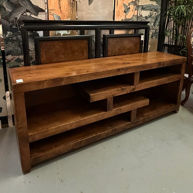 Modern Wood Console Shelf 71.5x16.5x27.5