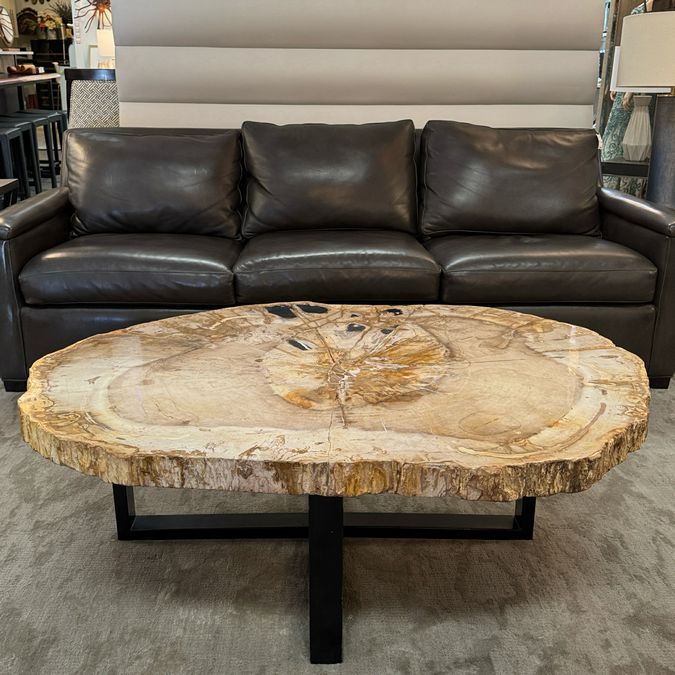 Petrified Wood Coffee Table 50.75x34x17