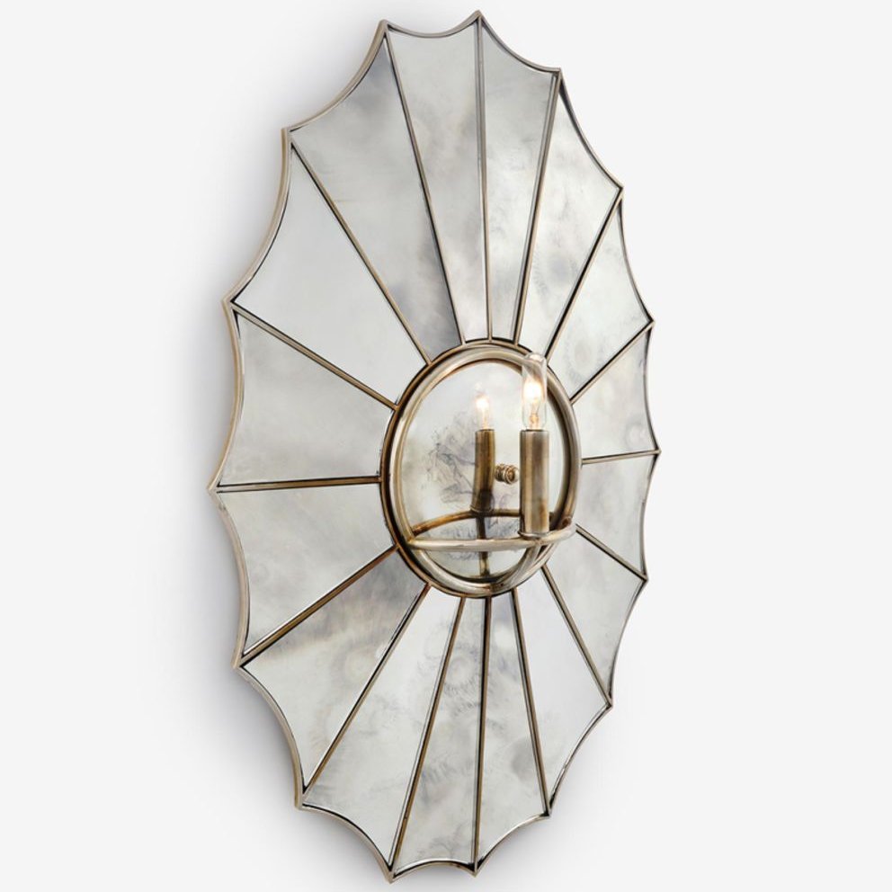 Baker Furniture Parker Lighted Wall Sconce 17.75x3.75x27.75