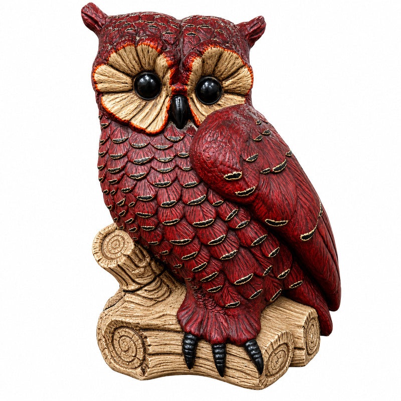 Large MCM Chalkware Owl Figurine 21.5"H