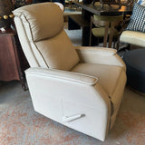 Barcalounger Swivel Recliner Faux Leather Glider 29x38x42
