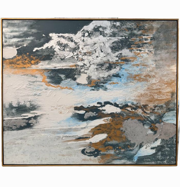 Uttermost 36058 Stormy Seas Hand Painted on Canvas 61x51