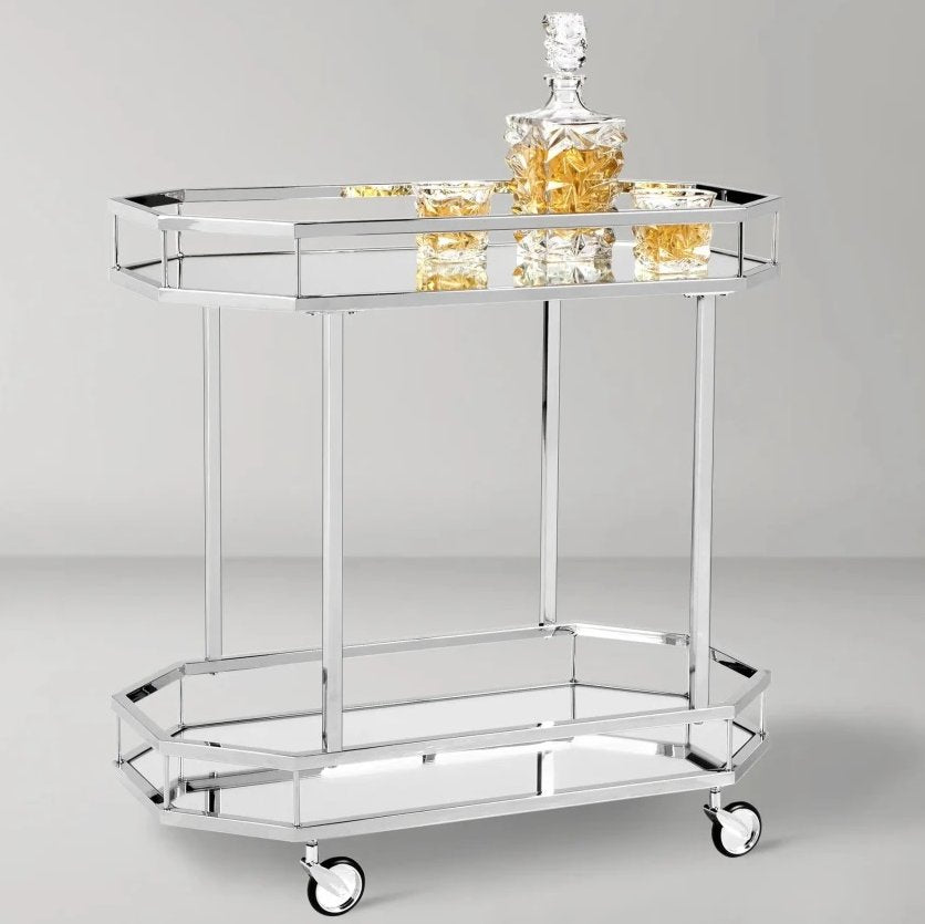 Z Gallerie Metropolitan Bar Cart 29.5x16.5x29.5