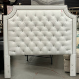 Vanguard Michael Weiss Bowers Time Out White Leather Headboard W/Metal Frame 67x