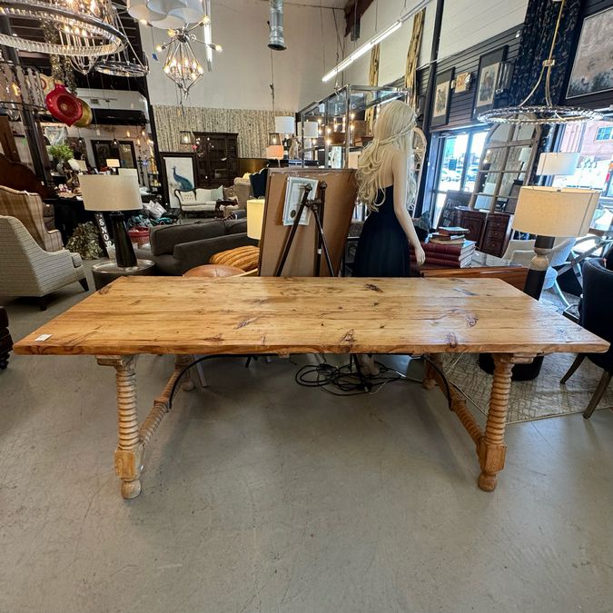 Awesome Rustic Pine Dining Table 94.5x39x32