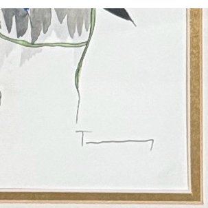 Original Signed "Untitled" Watercolor Painting by Tarkay W/COA 29"Hx24.5"W (16x1