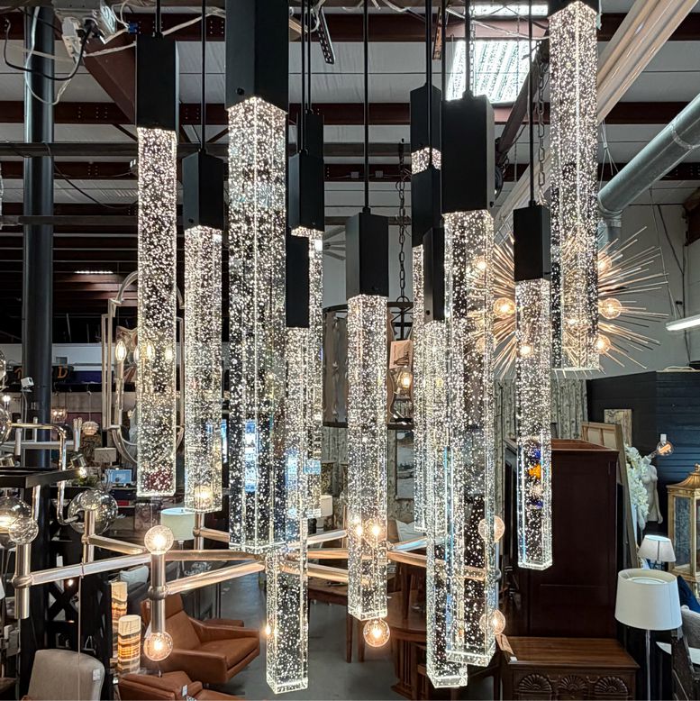 Weston 13-Light 30" Black Pendant Ceiling Light