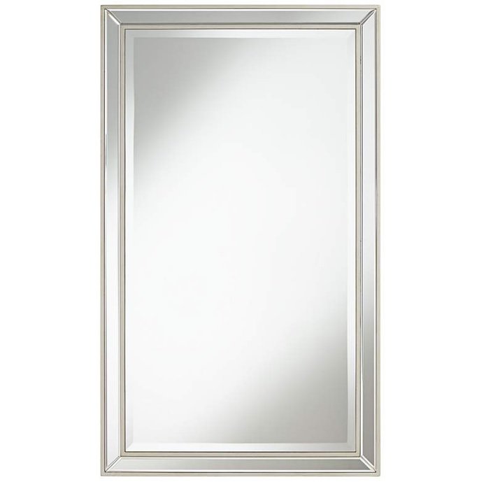 Helena Antique Silver Rectangle Mirror 25x42 NEW