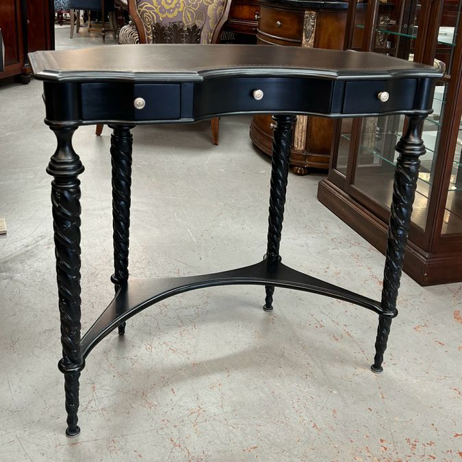 Lam Lee 3-Drw Vanity Desk W/Leather Top 34x16x31