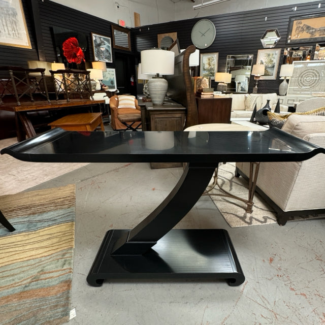 Century Black Asymetrical Modern Console 54x16x33  FINAL SALE!