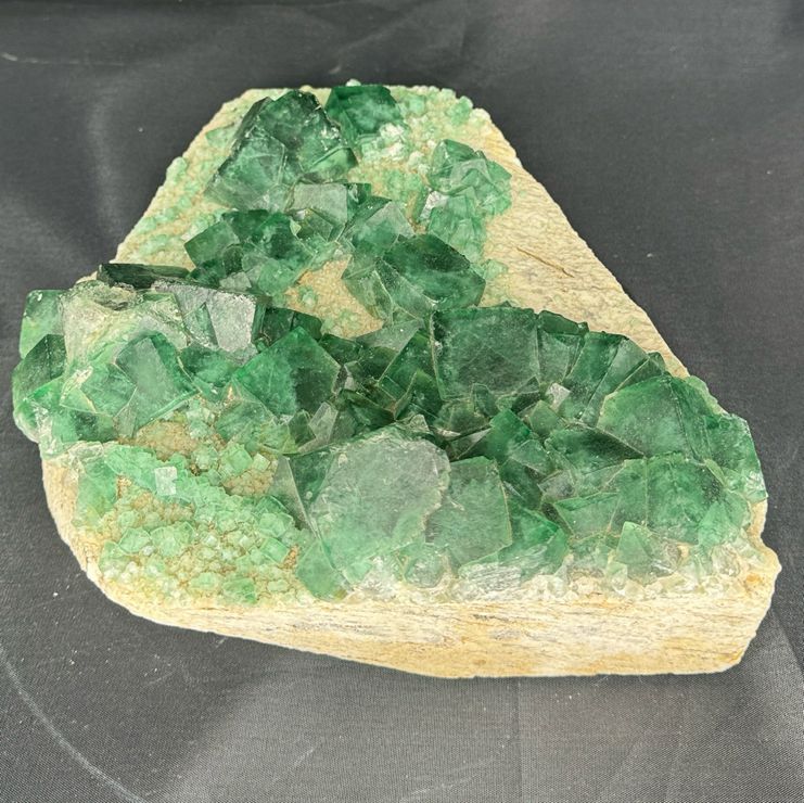 Stone W/Green Flourite Specimen 8.5x9.5x3.25