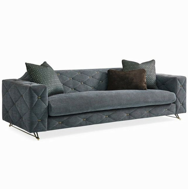 Caracole Classic Diamond Dash Sofa 94.5x37.25x29