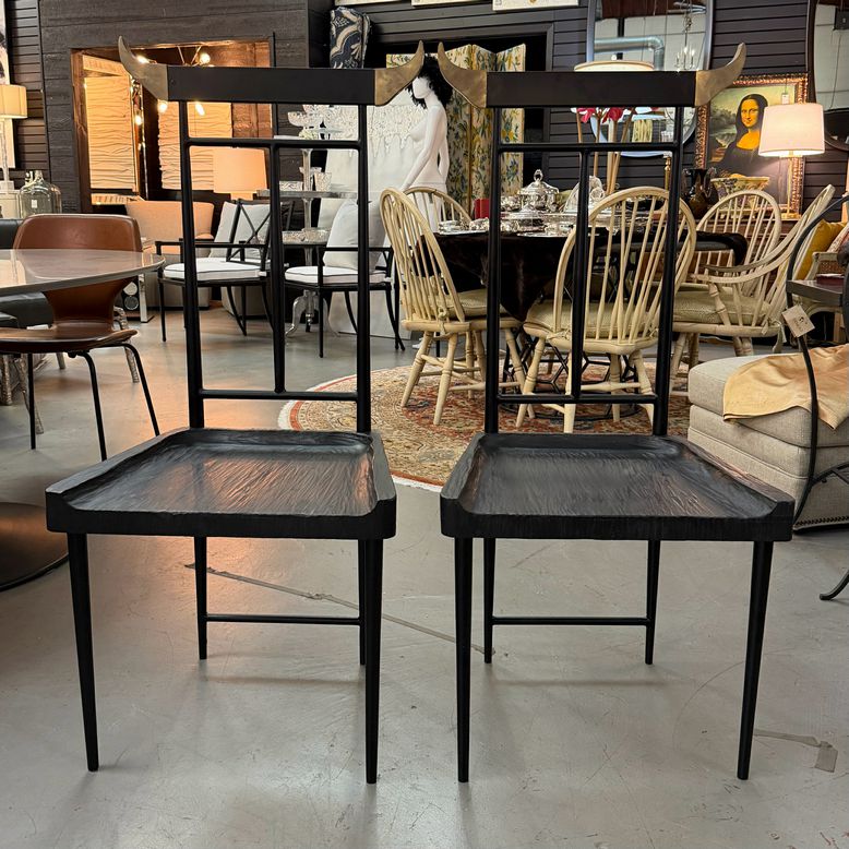 SET/2 GARDE Rooms Studio Taurus Chairs 21x17x45 NEW