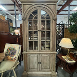 Bramble Cream Distressed Roosevelt 2-Pc Library Bookcase 47x20x96