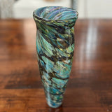 Original Signed Art Glass Vase by David Keens 13"H