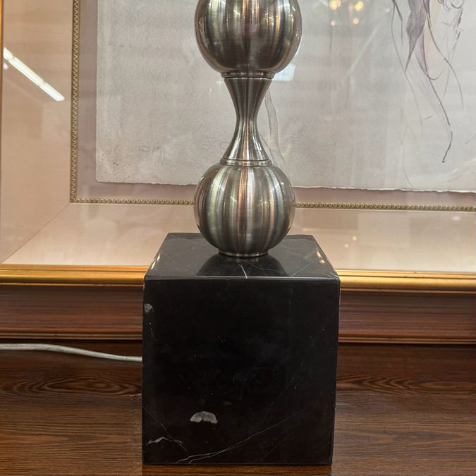 Uttermost Revelation R27509 Marble & Chrome Lamp 35"H