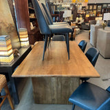 Burke Dining Table W/6 Blueberry Side Chairs 75x41x30