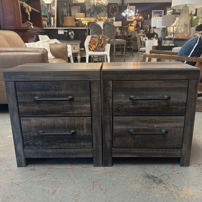 PAIR BARN 2-Drw Nightstands 21.5x15.5x24.5
