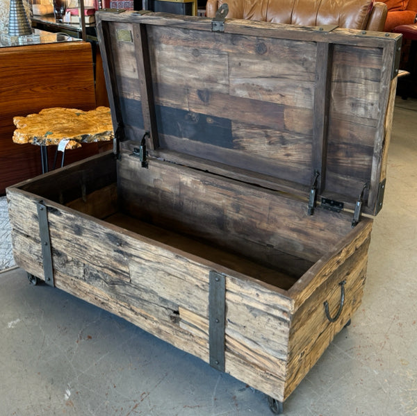 Uttermost Rustic Wood Trunk Coffee Table 44x22x18