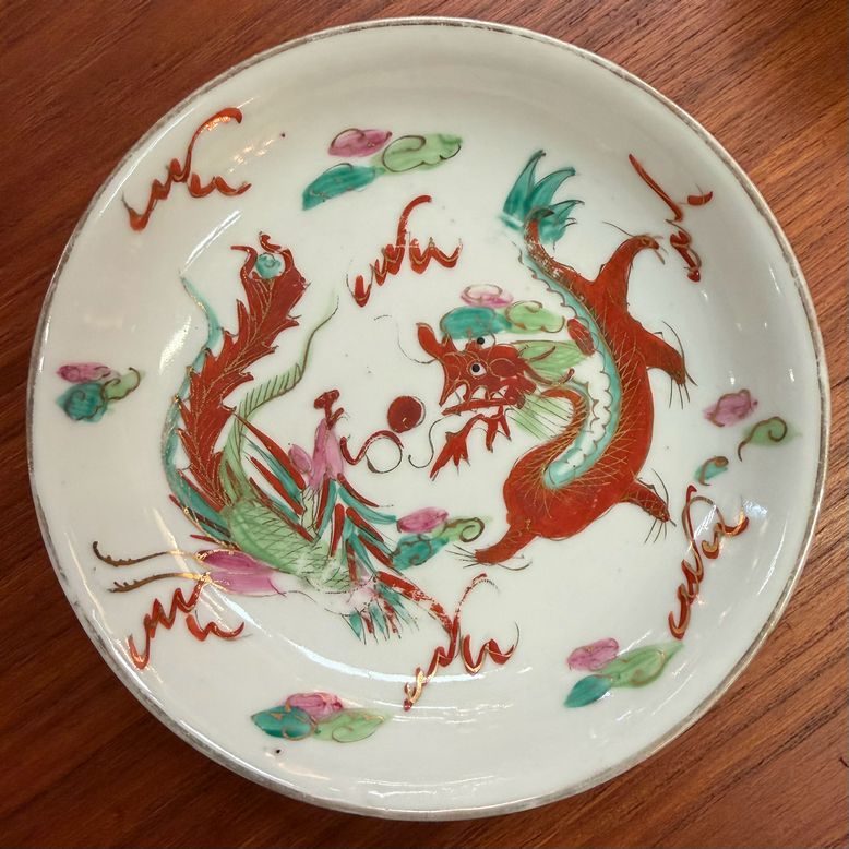 100pc Misc Vintage Dragon/Phoenix China