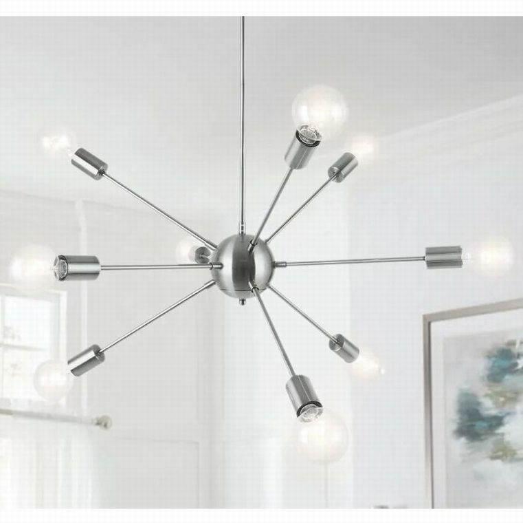 Restoration Hardware Sputnik 9-Lt Chrome Chandelier