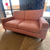 Blush Loveseat Reupholstered in Raspberry Crypton Fabric 68x38x37