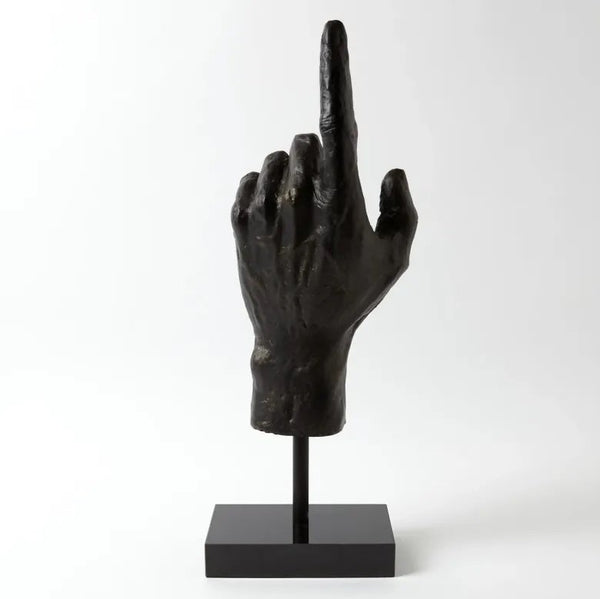 Global Views Upward Hand Sculpture 5x8x25.5